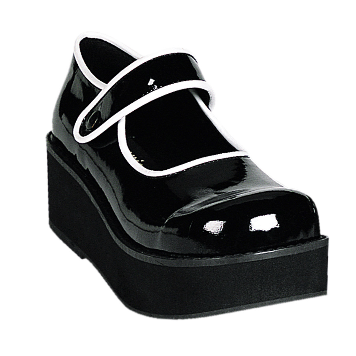 Pleaser Demonia Punk Trim Mary Jane Pumps Platform Heel Boots Adult Women Spr0X - Picture 3 of 29