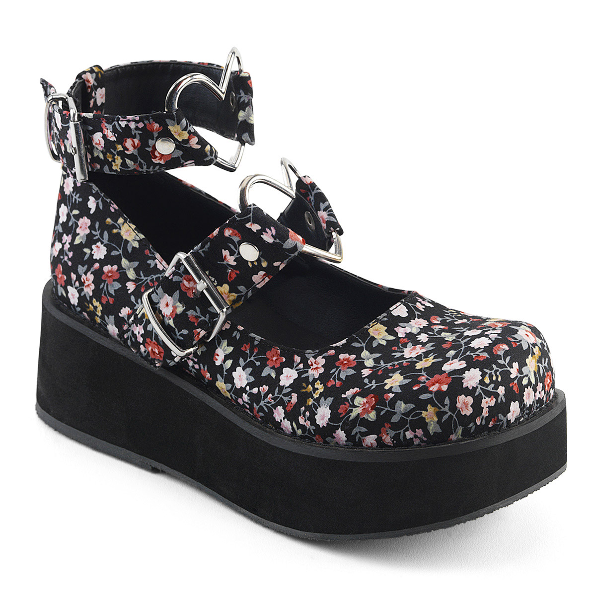 Pleaser Demonia Punk Trim Mary Jane Pumps Platform Heel Boots Adult Women Spr0X - Picture 14 of 29