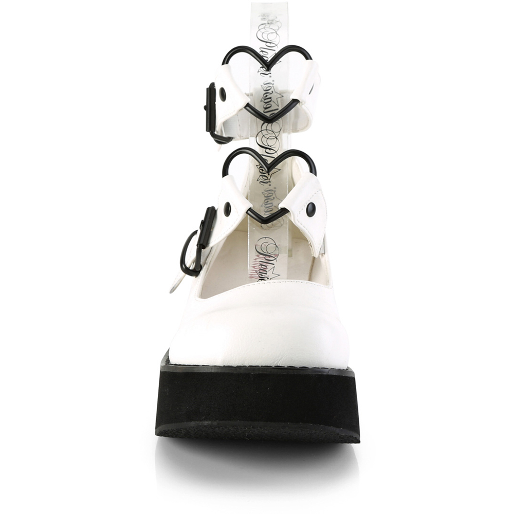 Pleaser Demonia Punk Trim Mary Jane Pumps Platform Heel Boots Adult Women Spr0X - Picture 26 of 29