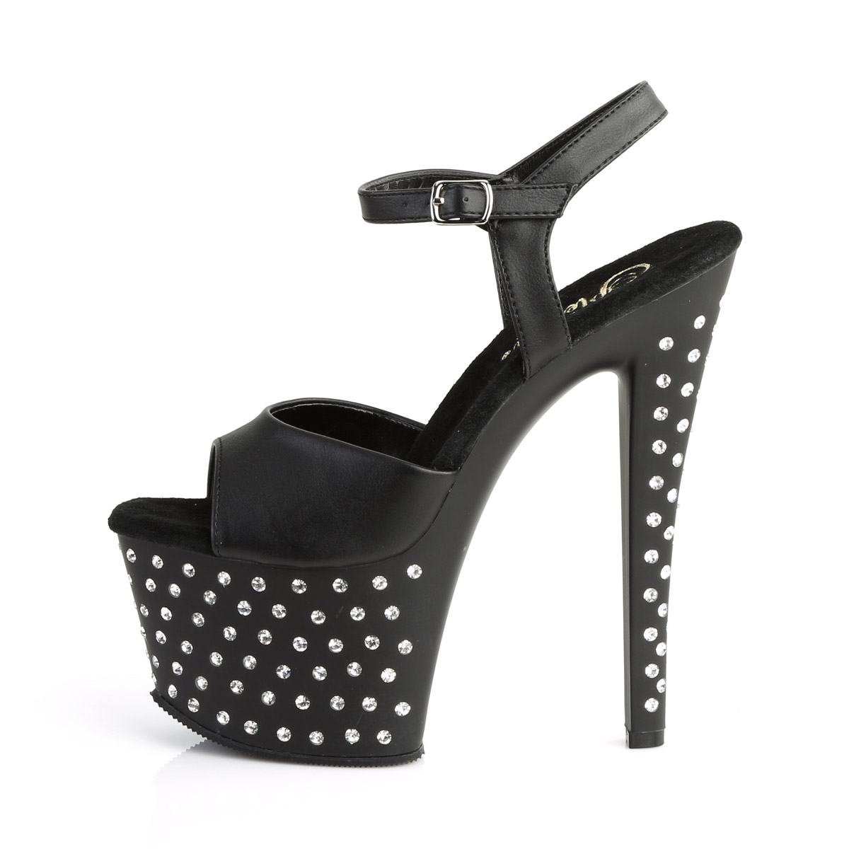 Pleaser Rhinestone Platform Ankle Strap High Heels Shoes Adult Women Stardust70X - Picture 59 of 61