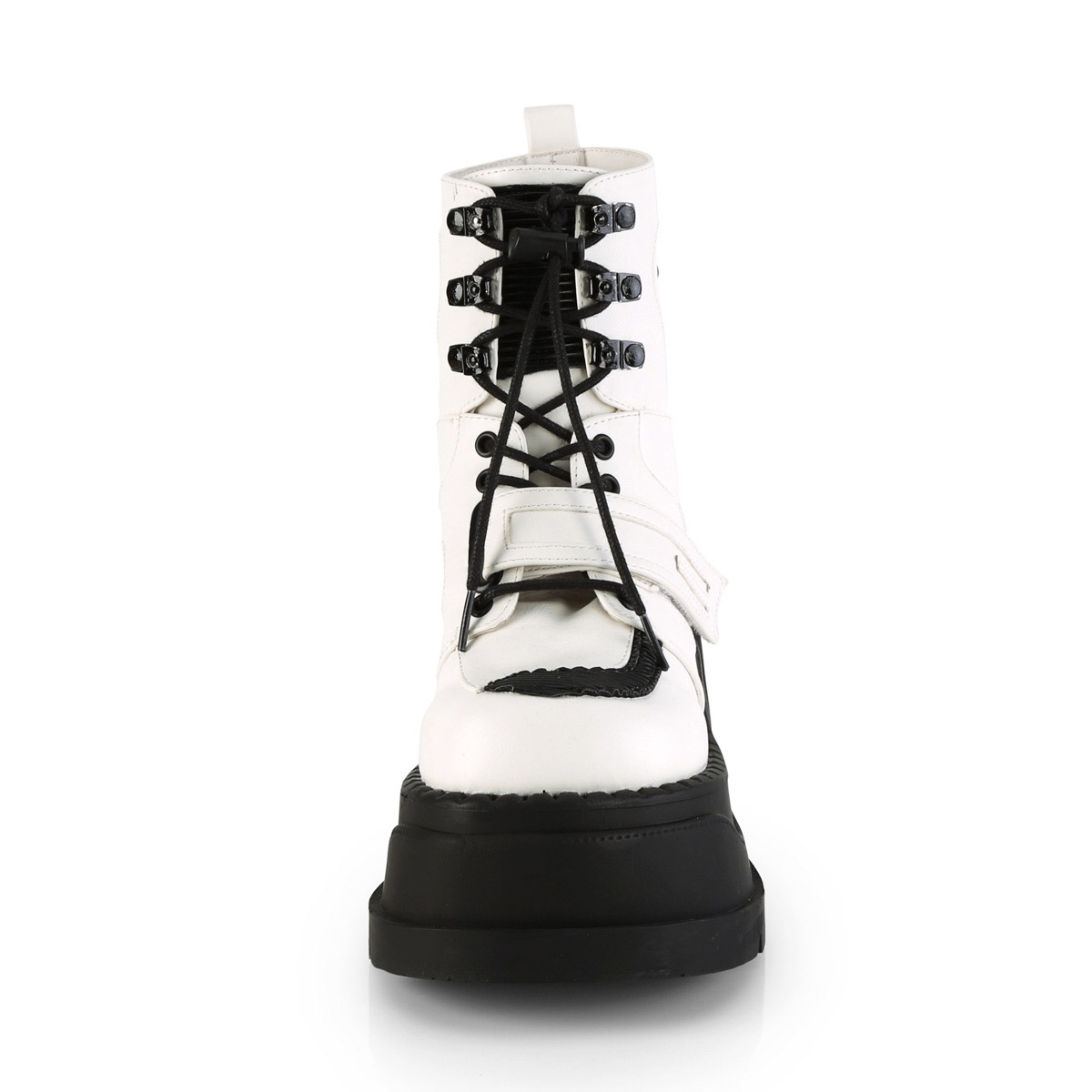 Pleaser Demonia 4 Inch Wedge Lace-Up Ankle Boots Stomp 13 | eBay