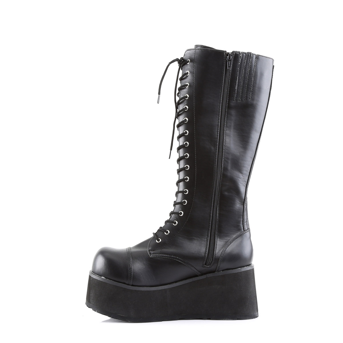 Pleaser Demonia Punk Knee High Extreme Platform Zip Side Boots Adult Men TRA5XX - Picture 5 of 19