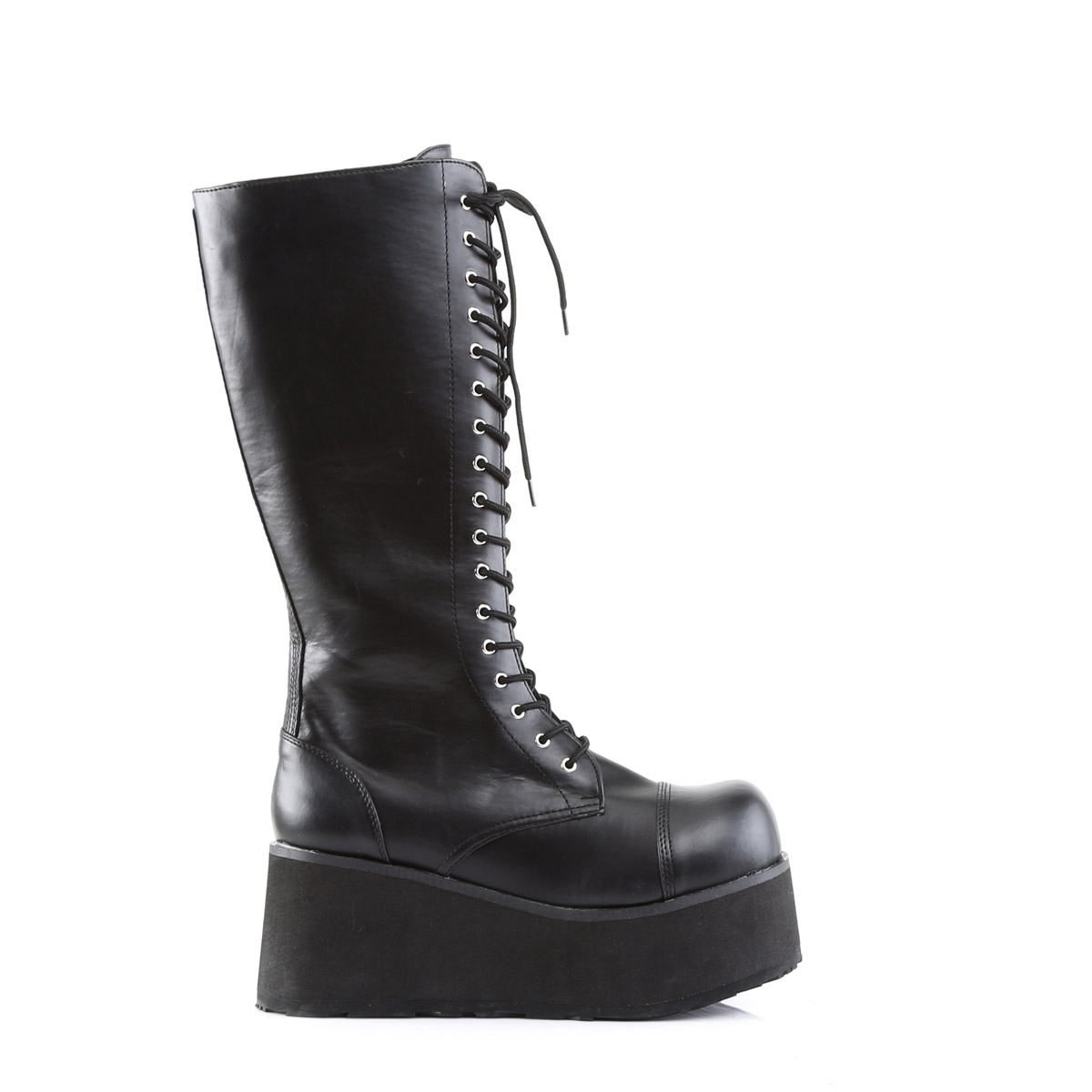 Pleaser Demonia Punk Knee High Extreme Platform Zip Side Boots Adult Men TRA5XX - Picture 7 of 19