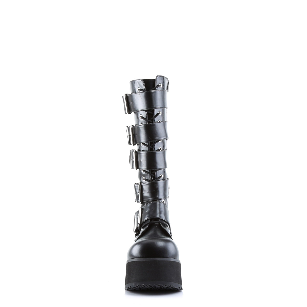 Pleaser Demonia Punk Knee High Extreme Platform Zip Side Boots Adult Men TRA5XX - Picture 9 of 19