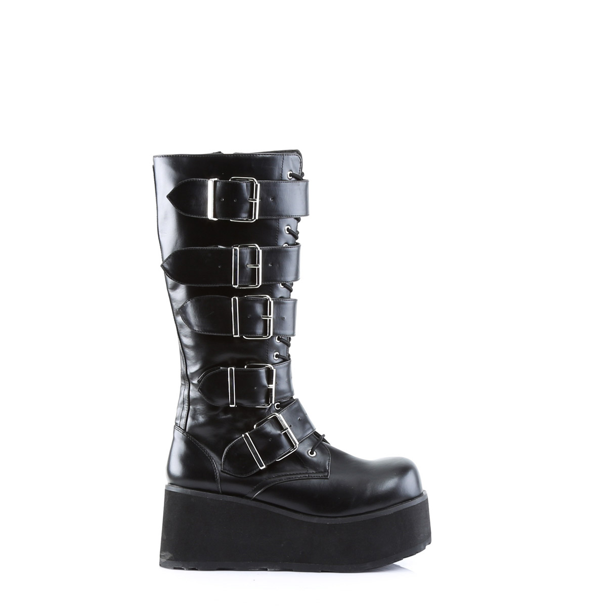Pleaser Demonia Punk Knee High Extreme Platform Zip Side Boots Adult Men TRA5XX - Picture 12 of 19