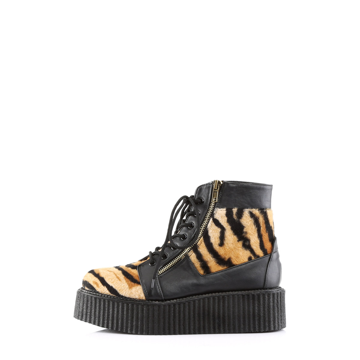 Pleaser Demonia Oxford Lace-Up High-Top Creeper Adult Women Flats