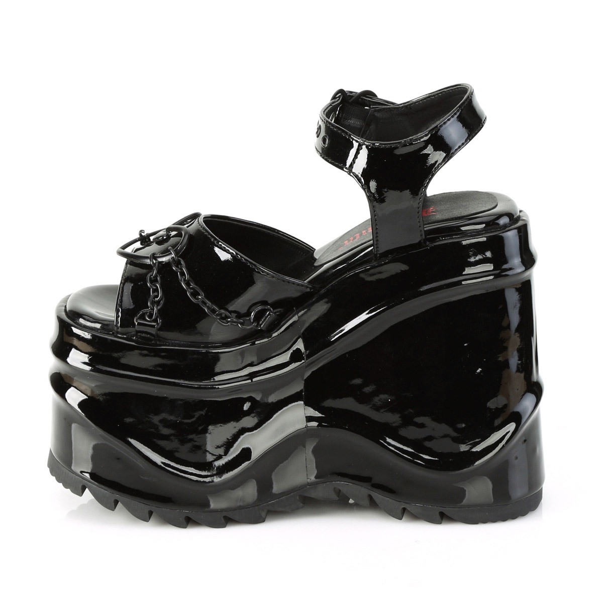 Pleaser Demonia 6" Wedge Pf Ankle Strap Sandals Adult Women Shoes Wave/09 - Picture 4 of 10