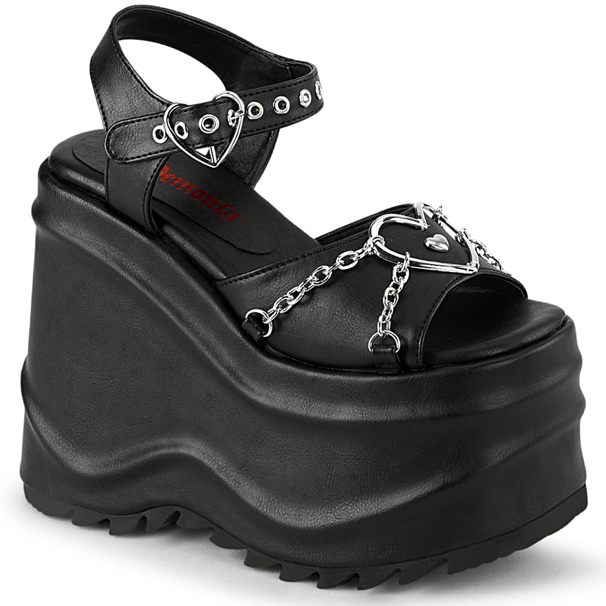 Pleaser Demonia 6" Wedge Pf Ankle Strap Sandals Adult Women Shoes Wave/09 - Picture 8 of 10