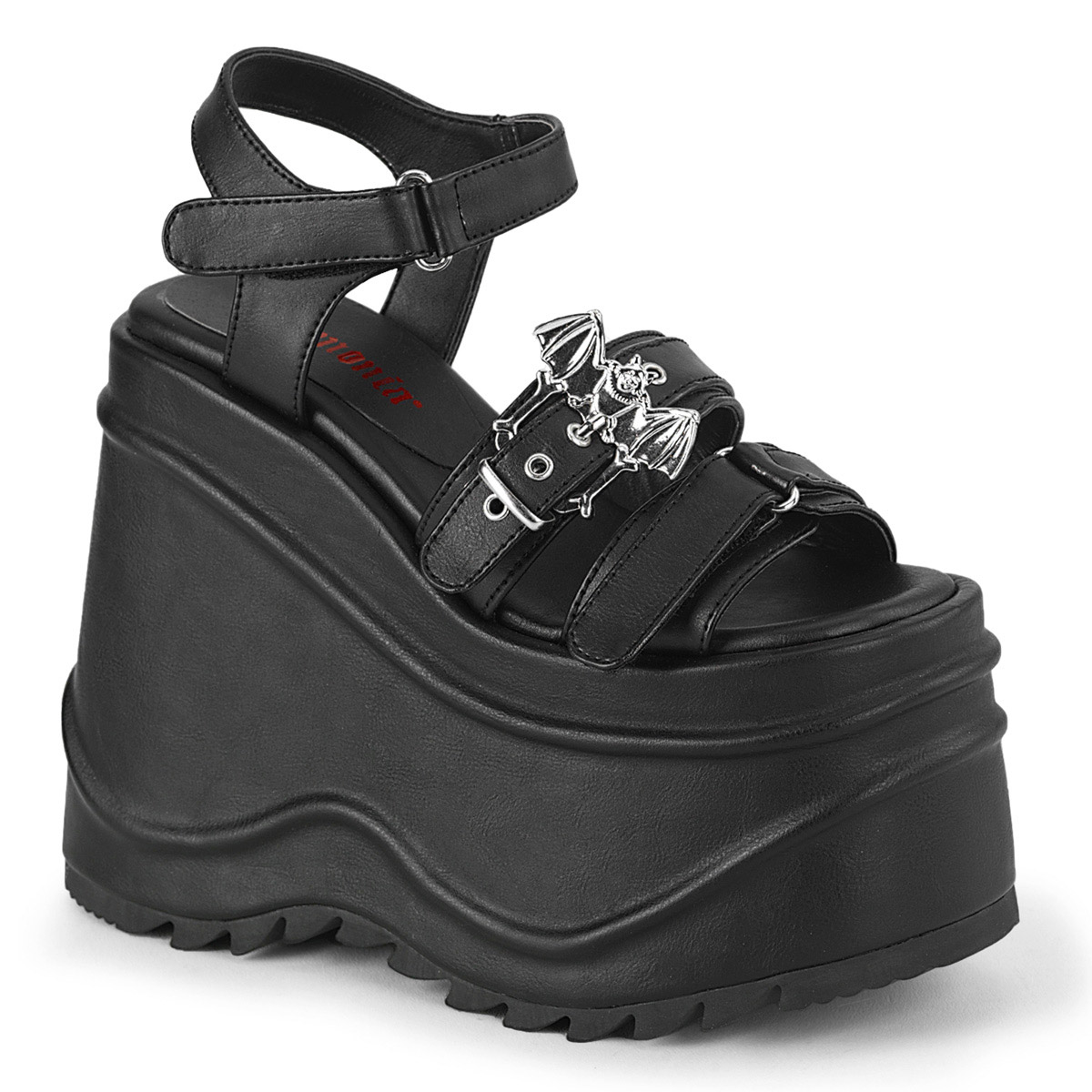 Sandalias Pleaser Demonia 6" Cuña Pf Gancho Lazo Correa al Tobillo Adulto Mujer Onda/13 - Imagen 7 de 16