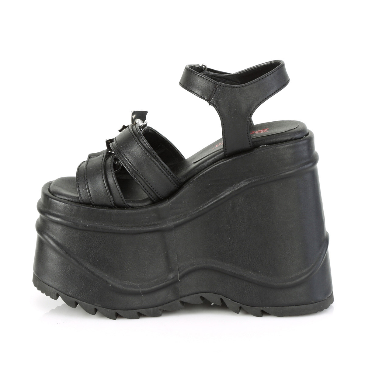 Sandalias Pleaser Demonia 6" Cuña Pf Gancho Lazo Correa al Tobillo Adulto Mujer Onda/13 - Imagen 9 de 16