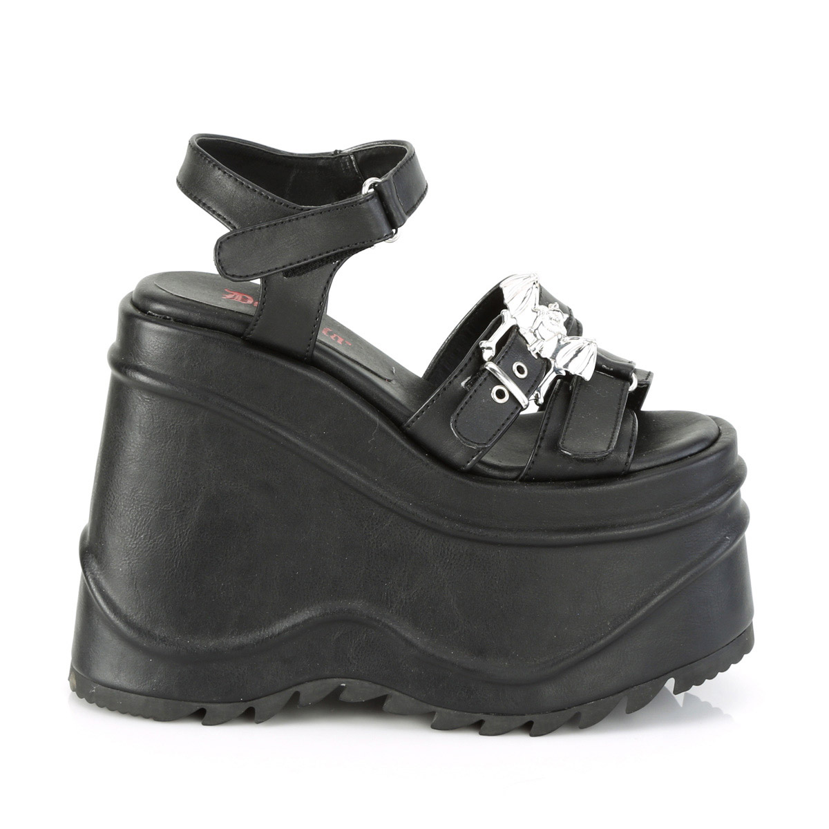 Sandalias Pleaser Demonia 6" Cuña Pf Gancho Lazo Correa al Tobillo Adulto Mujer Onda/13 - Imagen 11 de 16