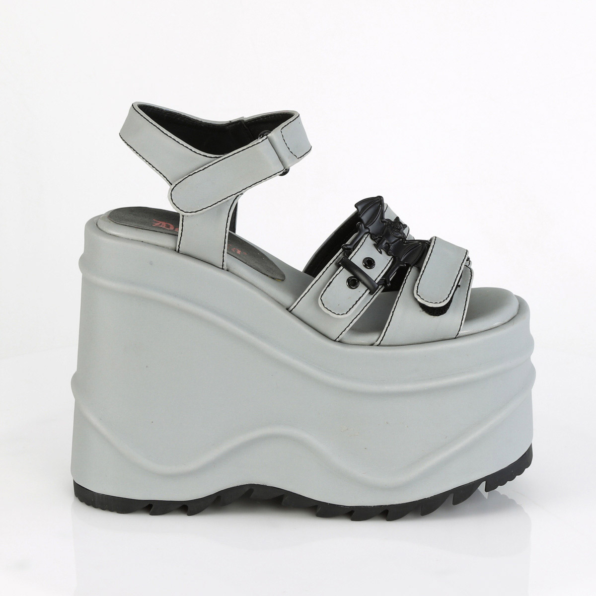 Sandalias Pleaser Demonia 6" Cuña Pf Gancho Lazo Correa al Tobillo Adulto Mujer Onda/13 - Imagen 16 de 16