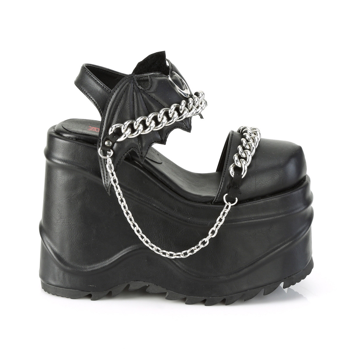 Pleaser Demonia 6" Wedge Pf Close Toe Ankle Strap Sandals Adult Women Wave/20 - Picture 7 of 8