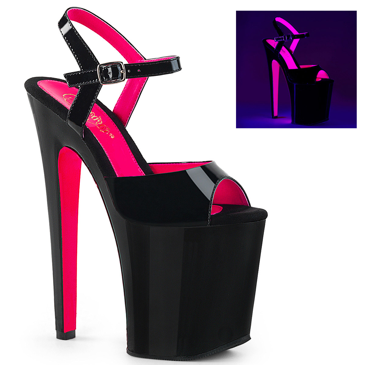 Pleaser Extreme Platform Ankle Strap Sandals High Heels Adult Women Xtreme809 - Picture 17 of 31