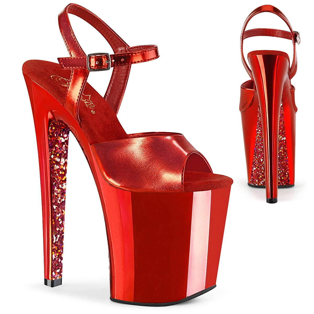 Pleaser Extreme Platform Ankle Strap Sandals High Heels Adult Women Xtreme809 - Picture 27 of 31