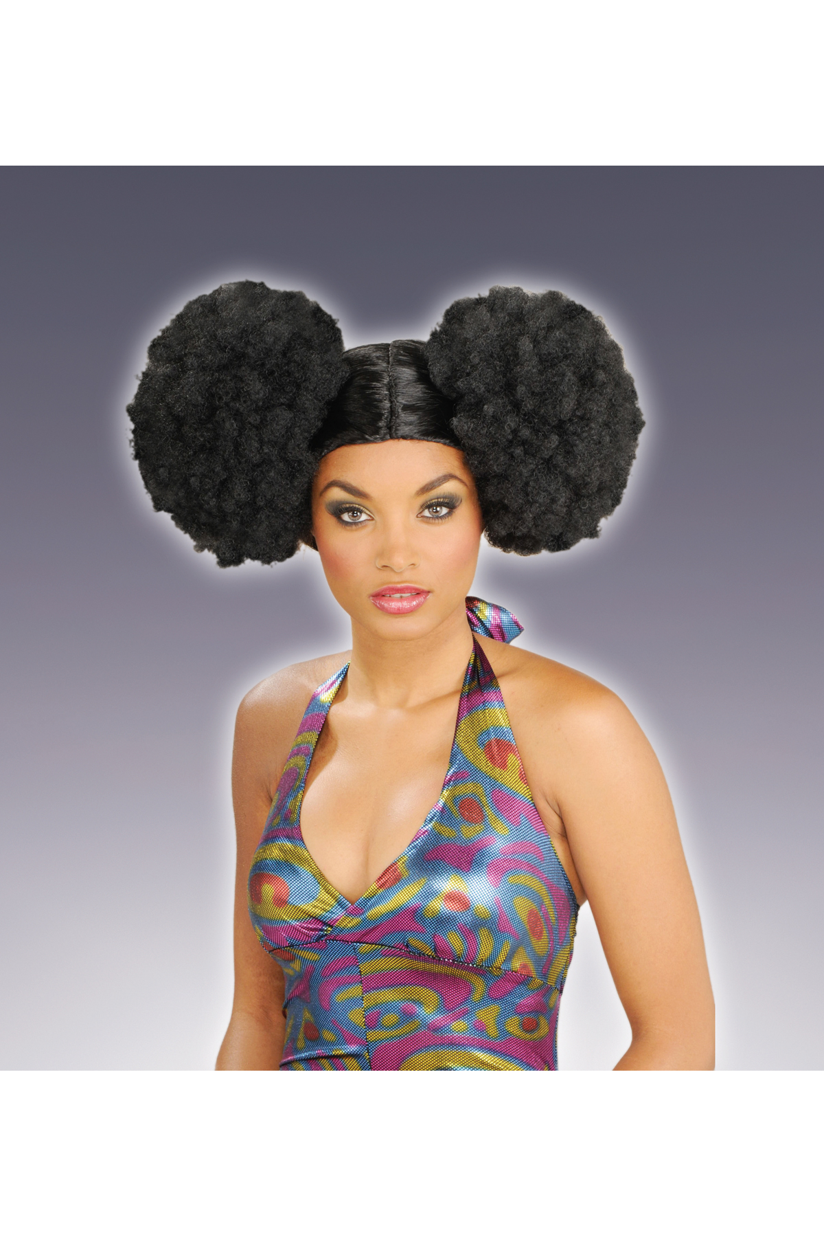 Rubies Forum Novelties Afro Puff Wig Black Adult Women Costume