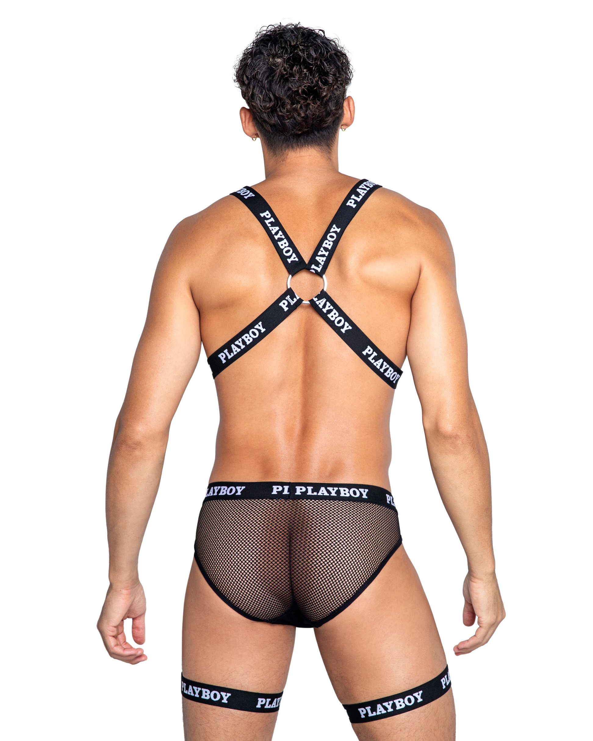 Roma Playboy Mens Dark Room Suspender Set Adult Men Accessory Wrap Pbli136