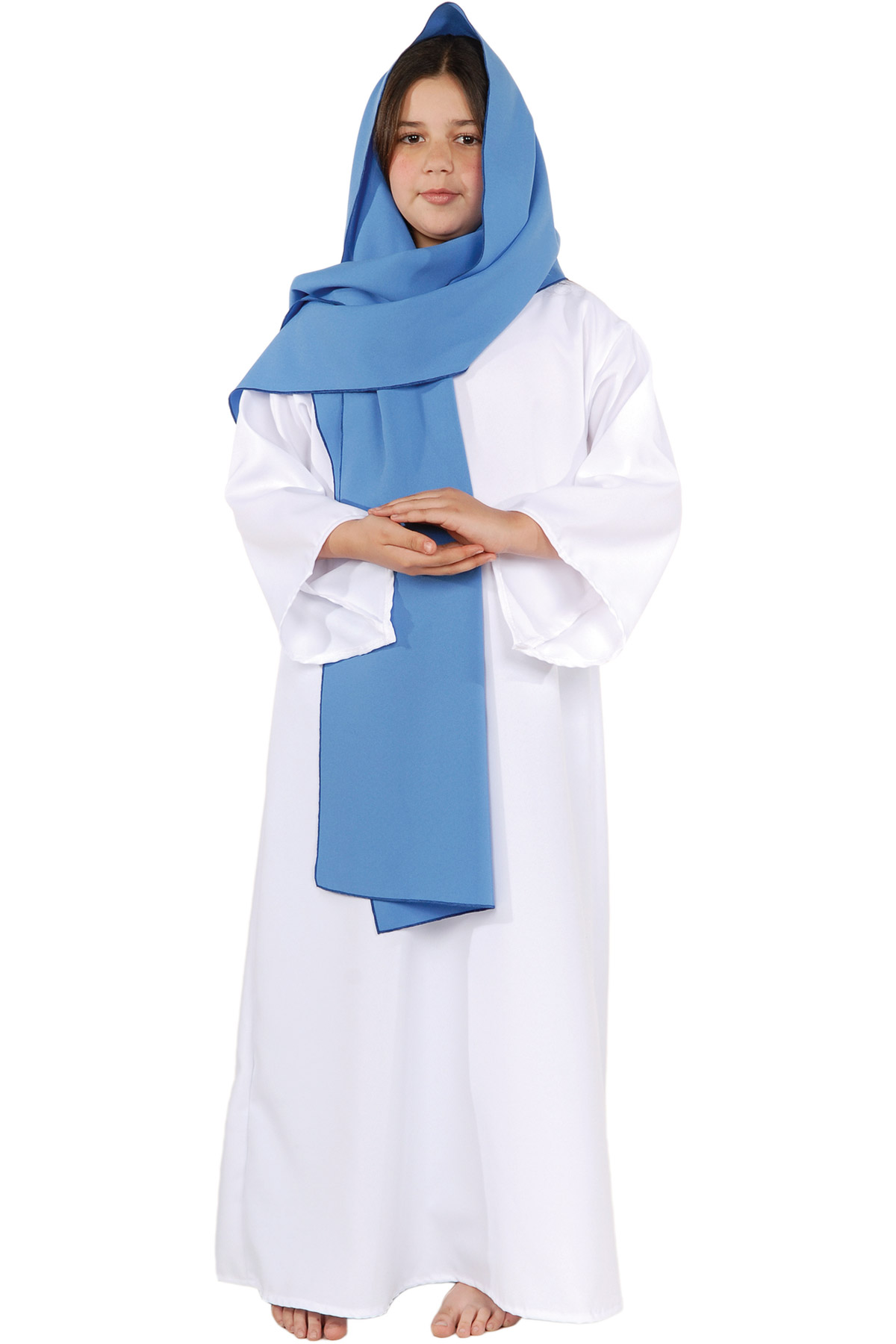 Mary Sleeved Tunic Shoulder Scarf Religious Halloween School Costume Child Boys
