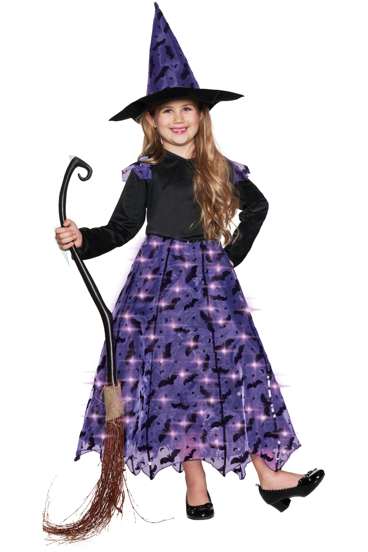 Underwraps Purple Witch Child Girls Halloween Costume 27664 - Picture 2 of 2