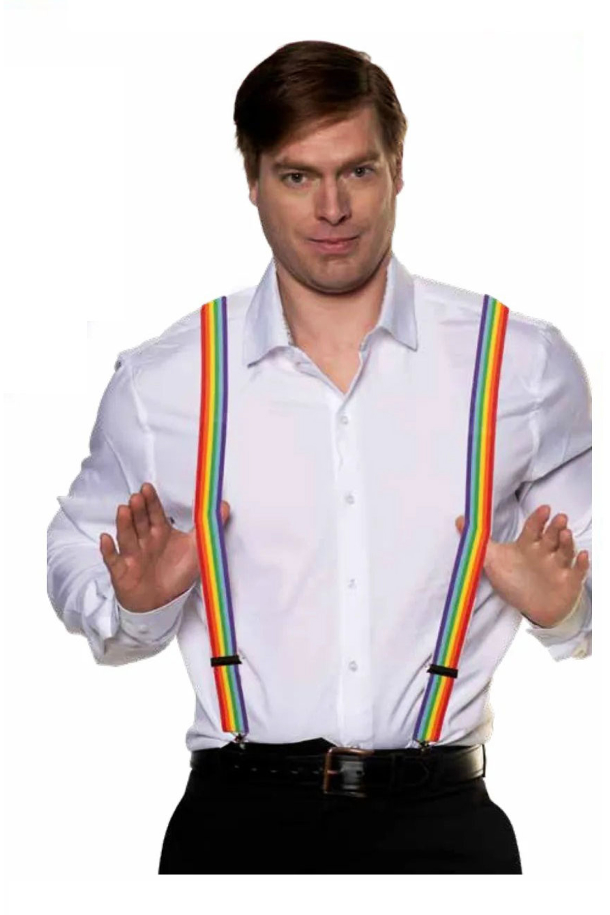 Underwraps Rainbow Suspenders Adult Men Costume Accessory Ebay