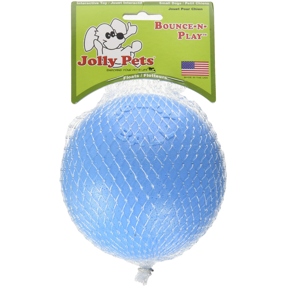 Jolly Pets Toys 881157 Bouncenplay Dog Toy 45Inch Blueberry