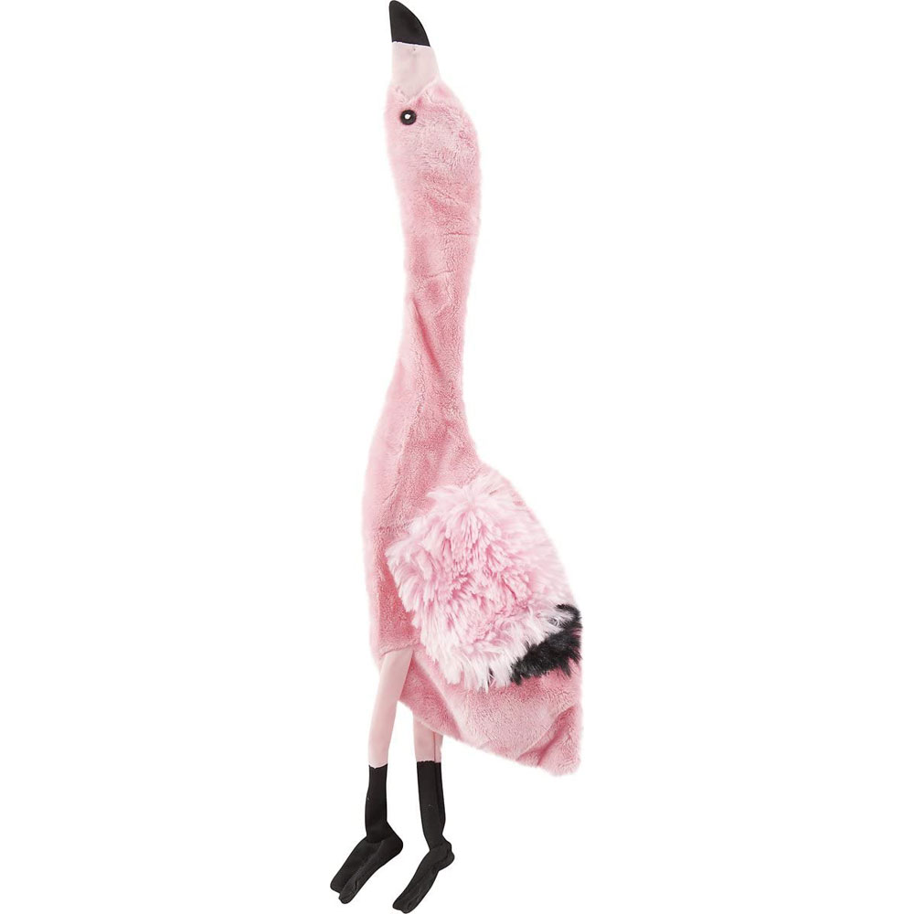 Spot Skinneeez Flamingo Stuffingfree Dog Toy With Two Squeak