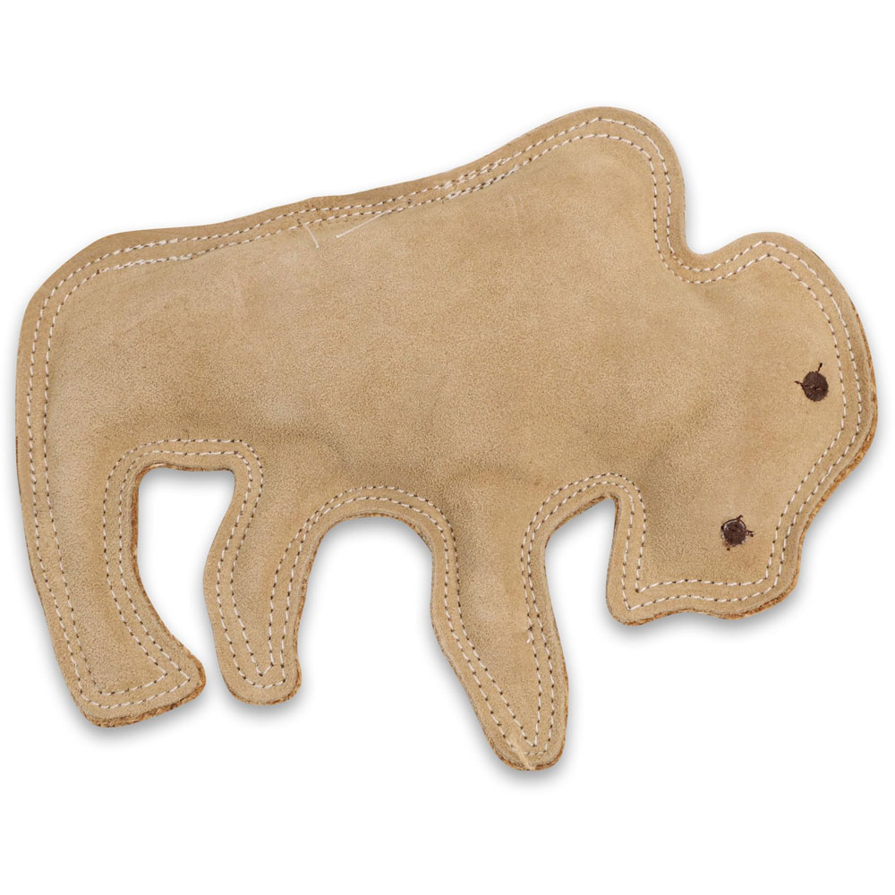 Ethical Products Spot Dura-Fused Leather Buffalo Dog Toy Squeaker Durable