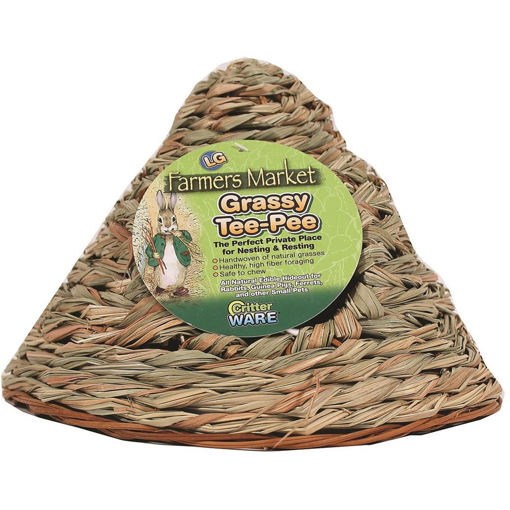 Ware Small Animal Grassy Tee Pee Large Pet Toy Nesting Place