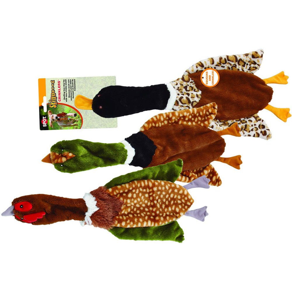 Spot Ethical Pets Skinneeez Crinklers | Stuffless Dog Toys With Squeaker For Sma