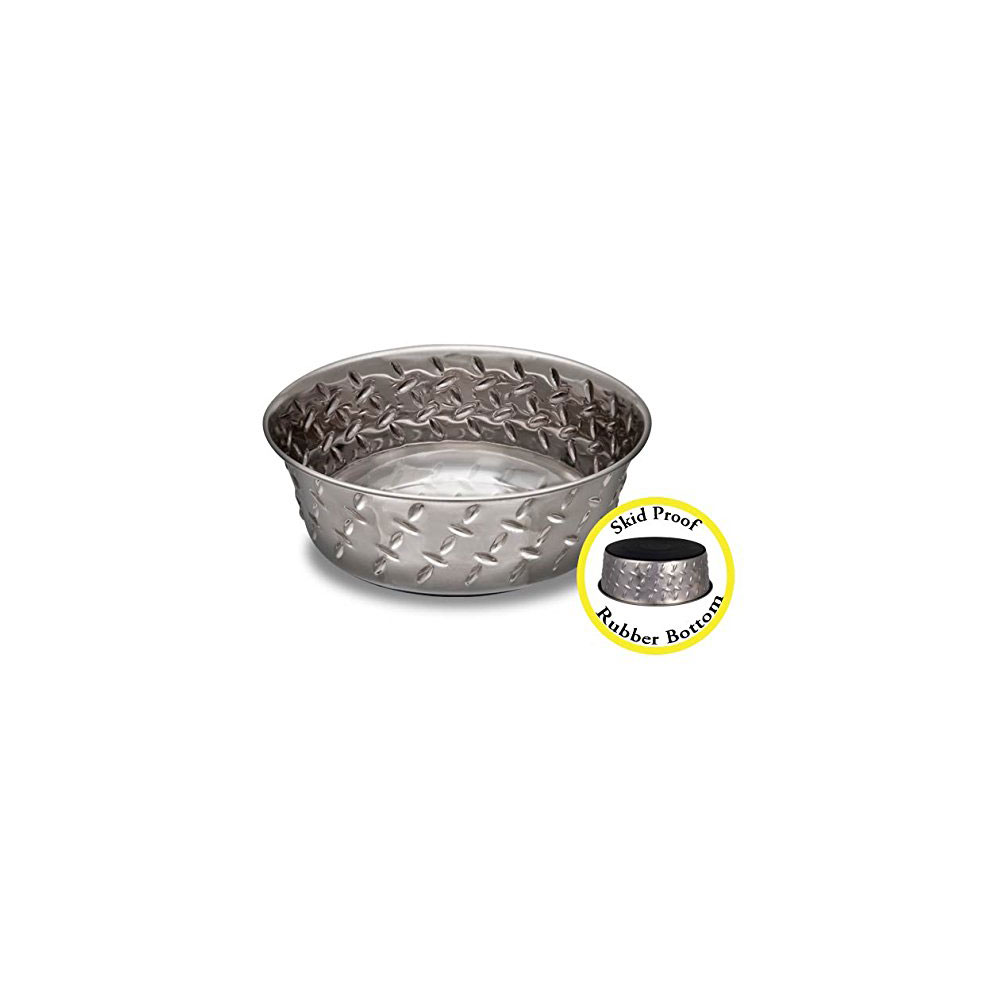 食器・餌やり・水やり用品 Supreme Diamond Plate Dog Bowl Silver Buy Supreme DIAMOND PLATE DOG BOWL (Silver) Online - Waves Au