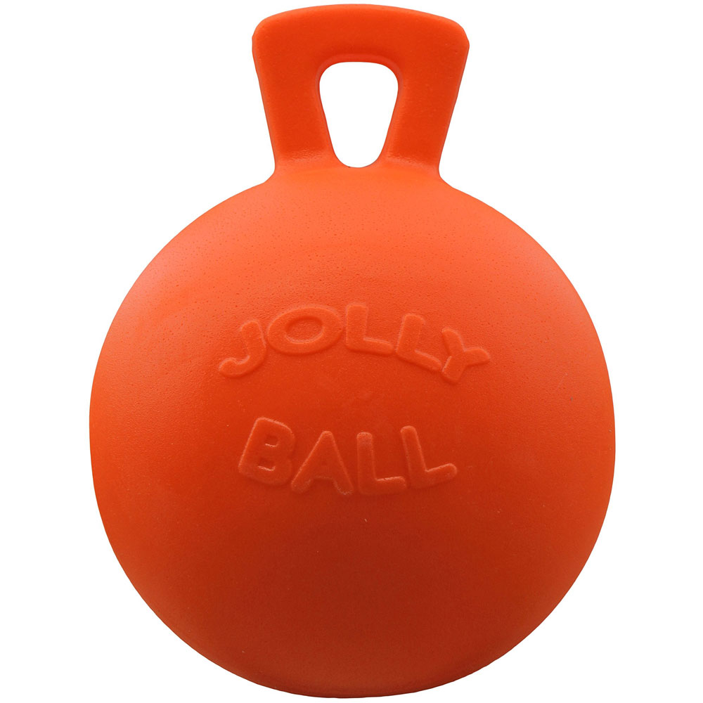 Jolly Pets Vanilla Horse Ball 10" Orange Toy 10 Inch
