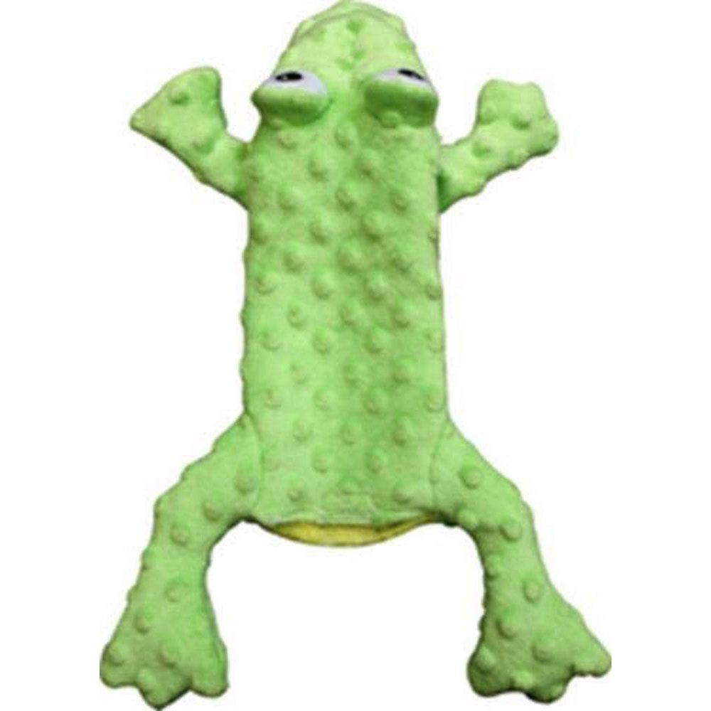 Spot Ethical Pets 54093 Skinneeez Extreme Stuffing Free Dog Toy 14" Frog Green