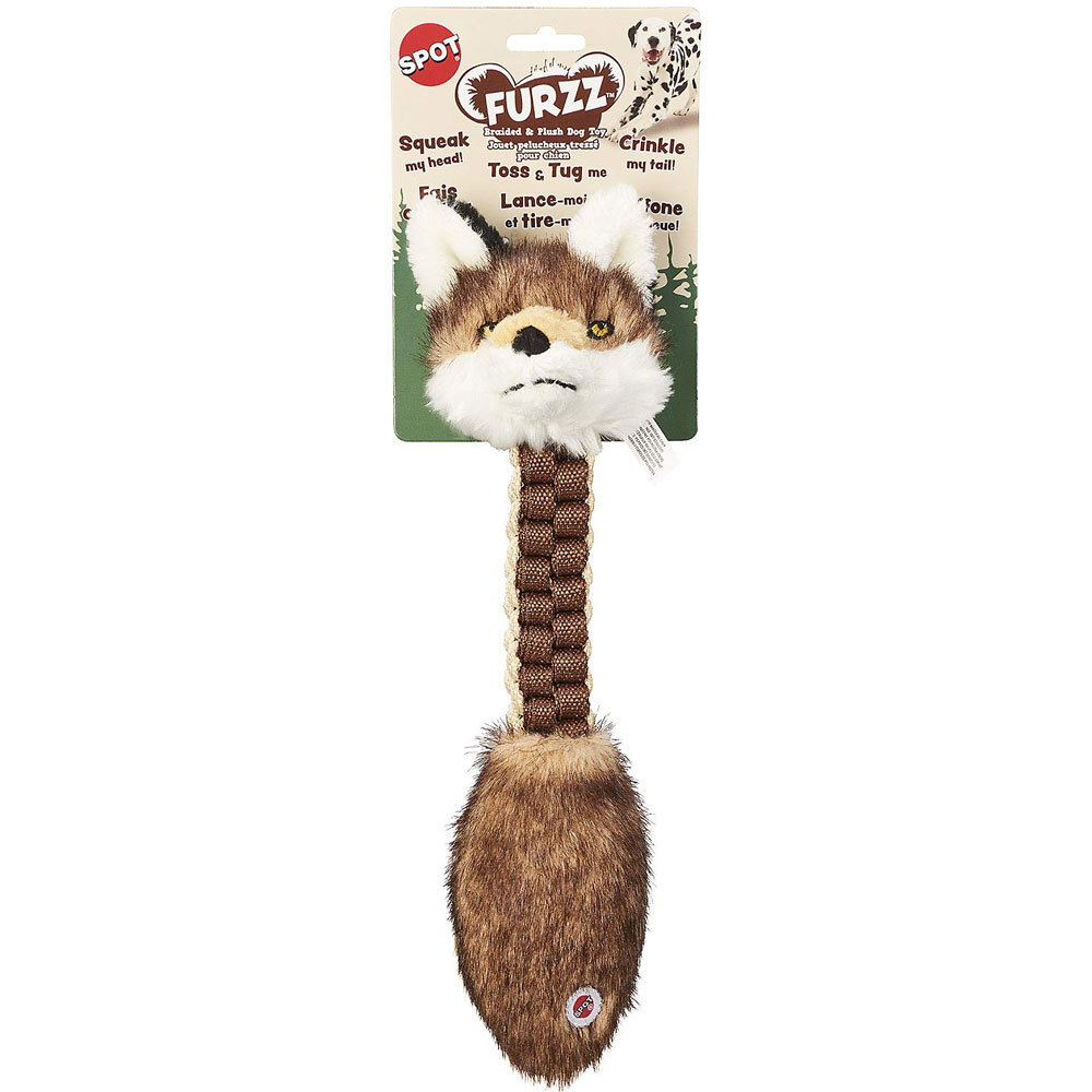 Ethical Products Spot Furzz Braided Nylon Plush Dog Toy 13 Inch