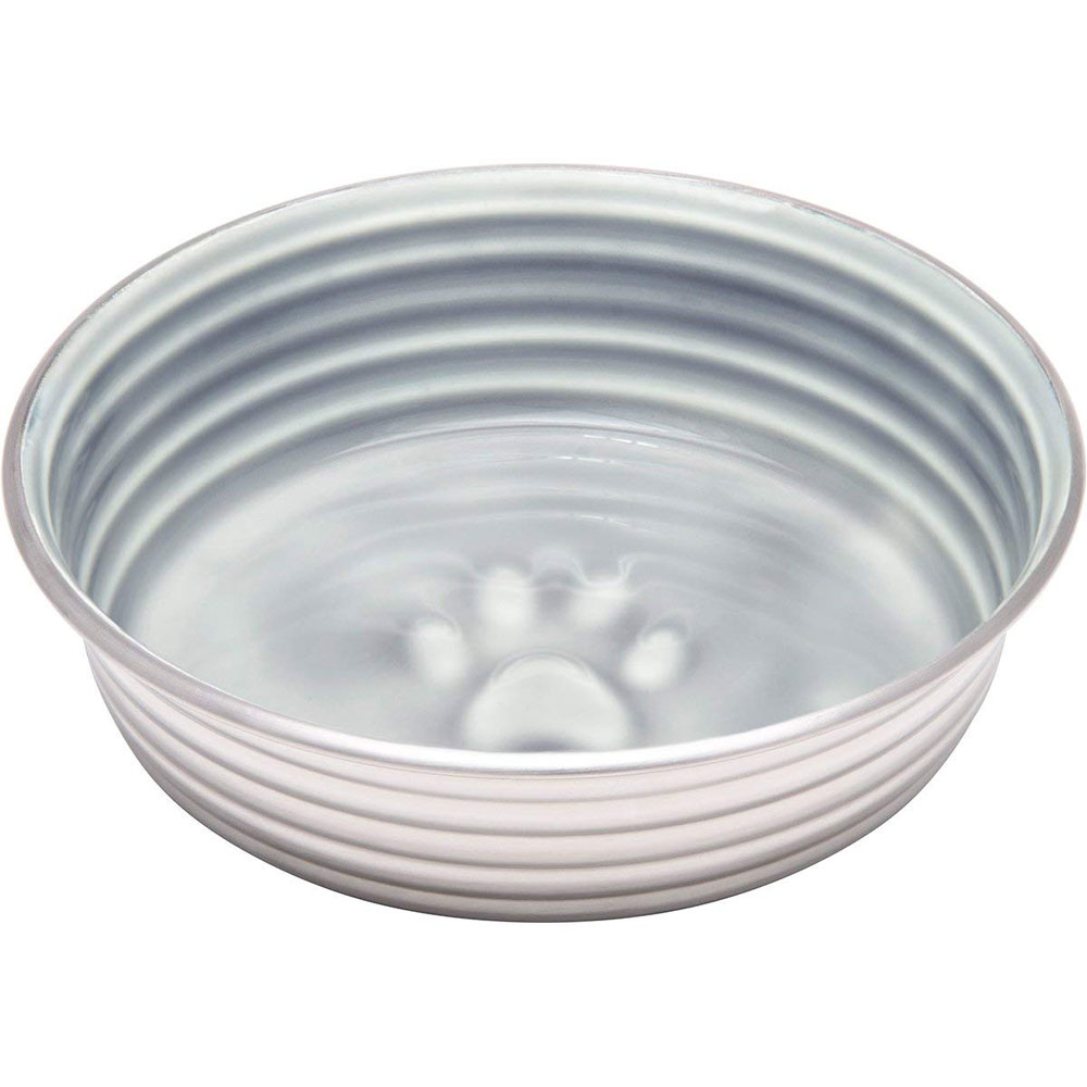 Water Bowl Enamel Ceramic No Tip Stainless Steel Pet