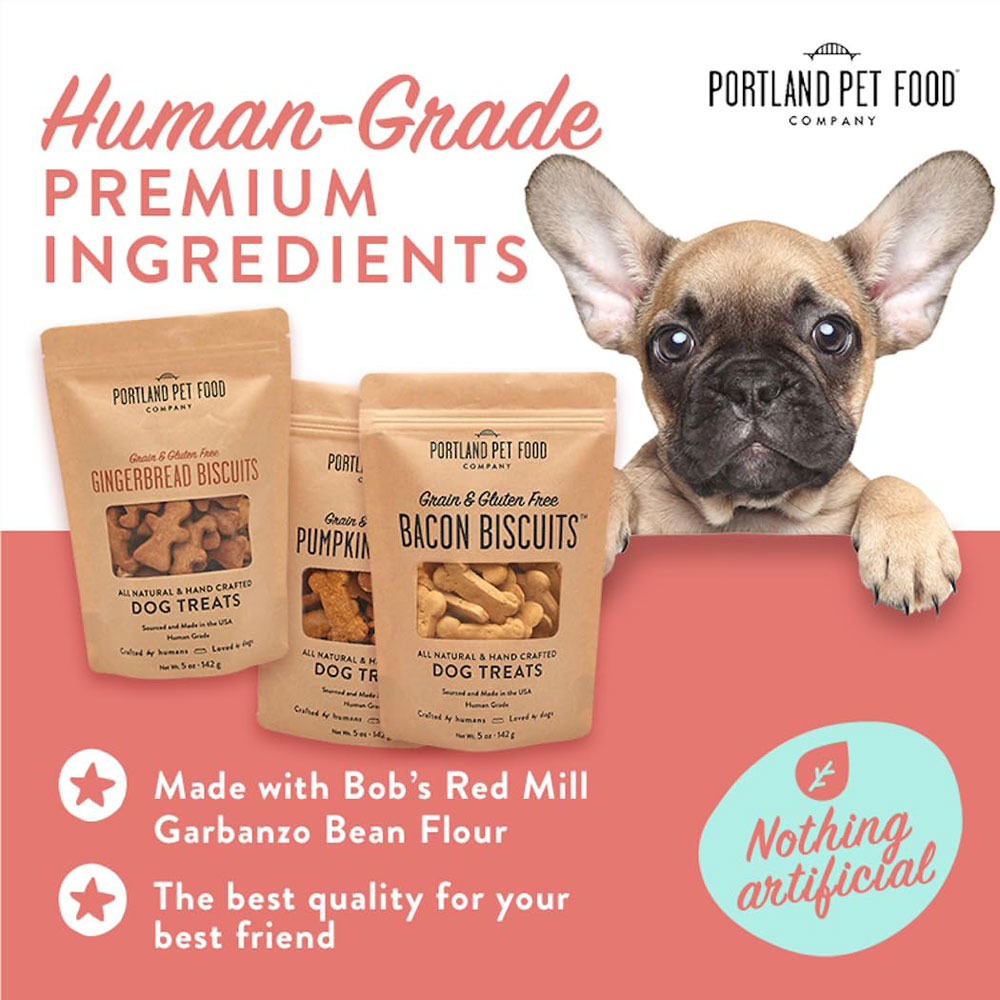 Crafted By Humans Loved Dogs Portland Pet Food Company Bacon Healthy Dog Treats 