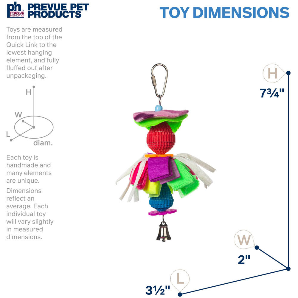 Prevue Pet Products Preen & Pacify Fancy Dance Bird Toy 62611