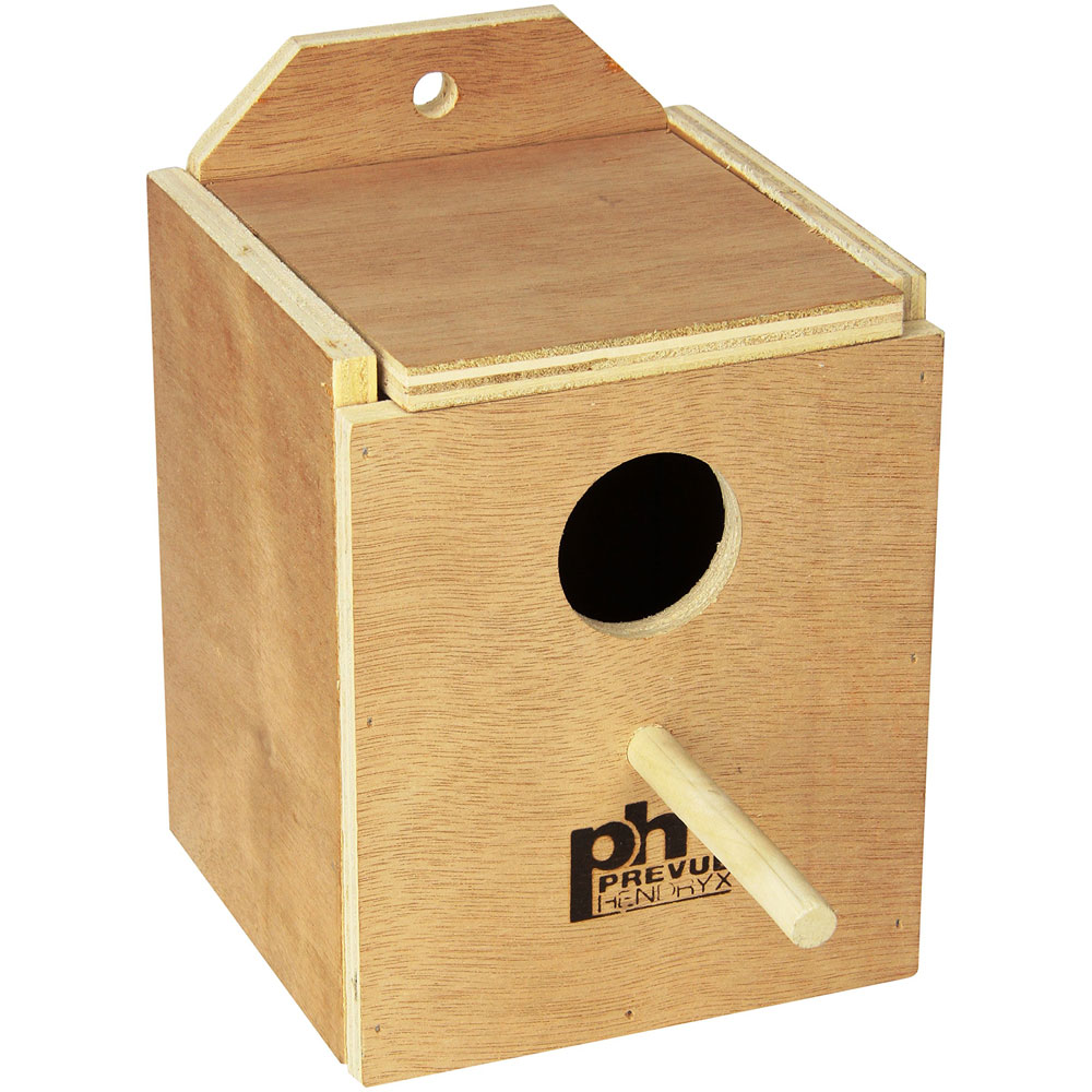 Prevue Hendryx Wood Finch Nest Box Inside Mount Bird House
