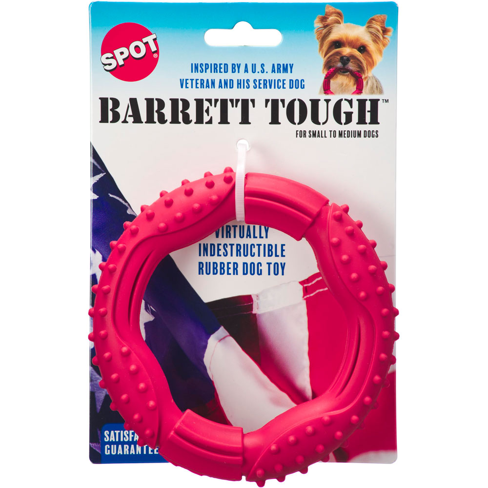 Spot Barrett Tough Rubber Dog Toy For Aggressive Chewers