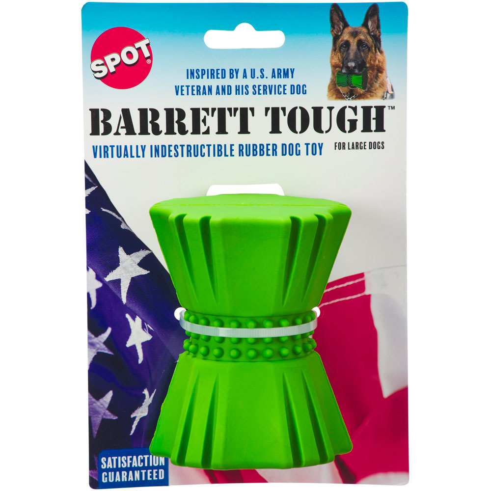 Spot Barrett Tough Rubber Dog Toy Durable