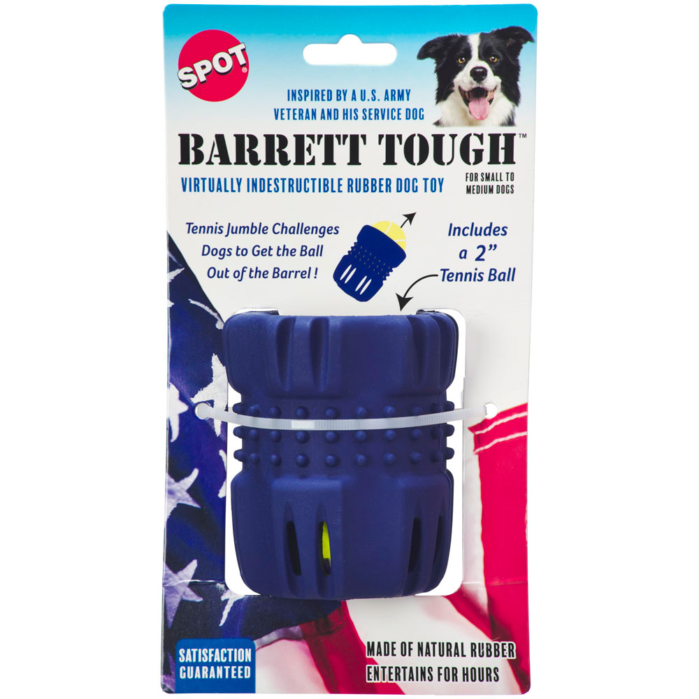 Spot Barrett Tough Tennis Jumble Small Dog Toy Rubber