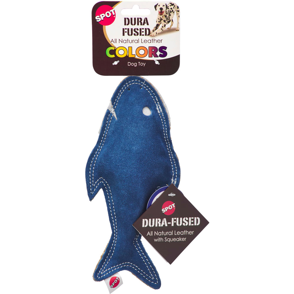 Spot Dura-Fused Colors Fish Dog Toy With Squeaker