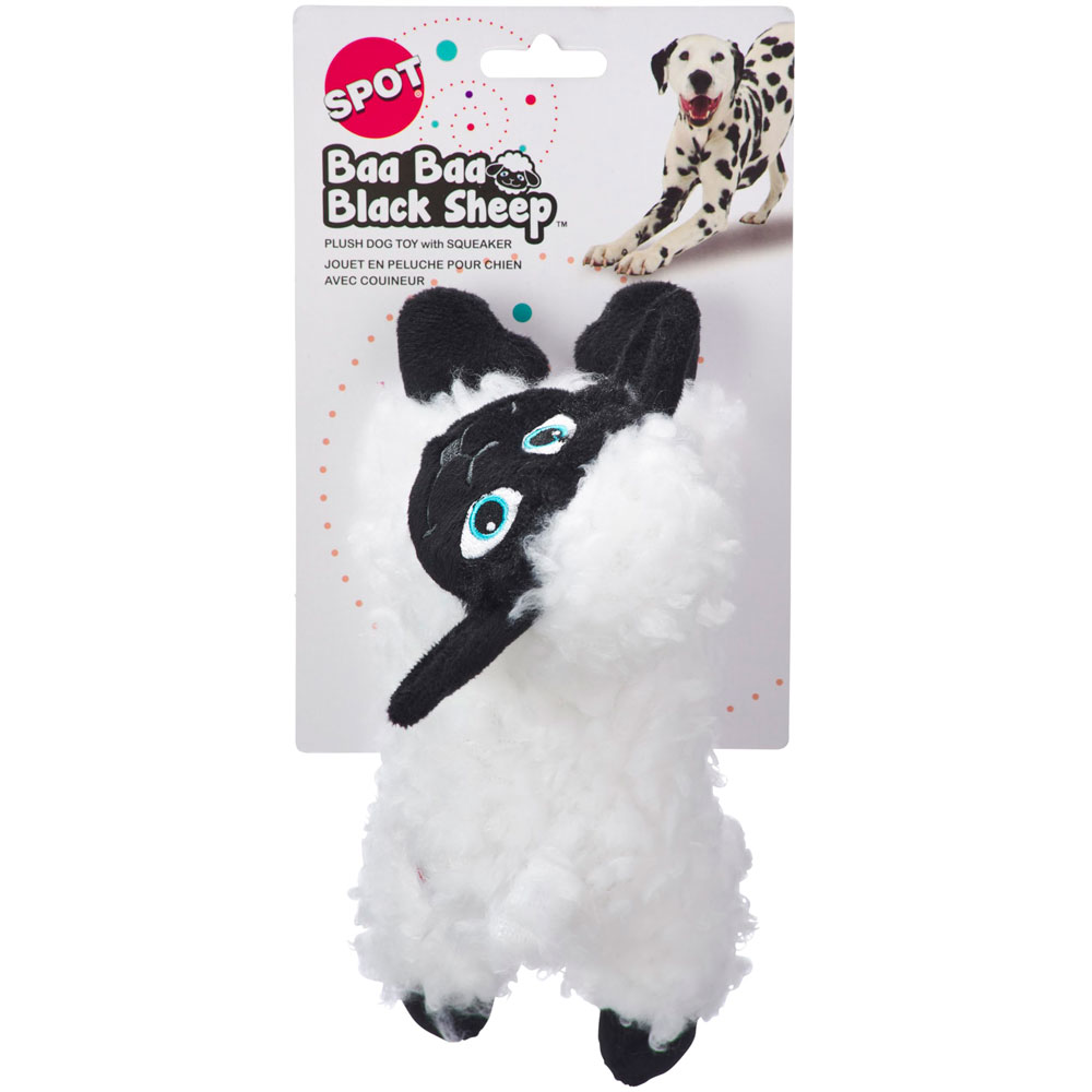 Spot Baa Black Sheep Plush Dog Toy Cute And Cuddly Fleece With Squeaker For Smal