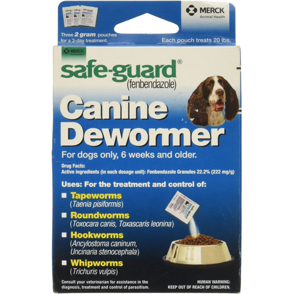Merck Animal Health Safe-Guard Fenbendazole Canine Dewormer 2 Gram 3