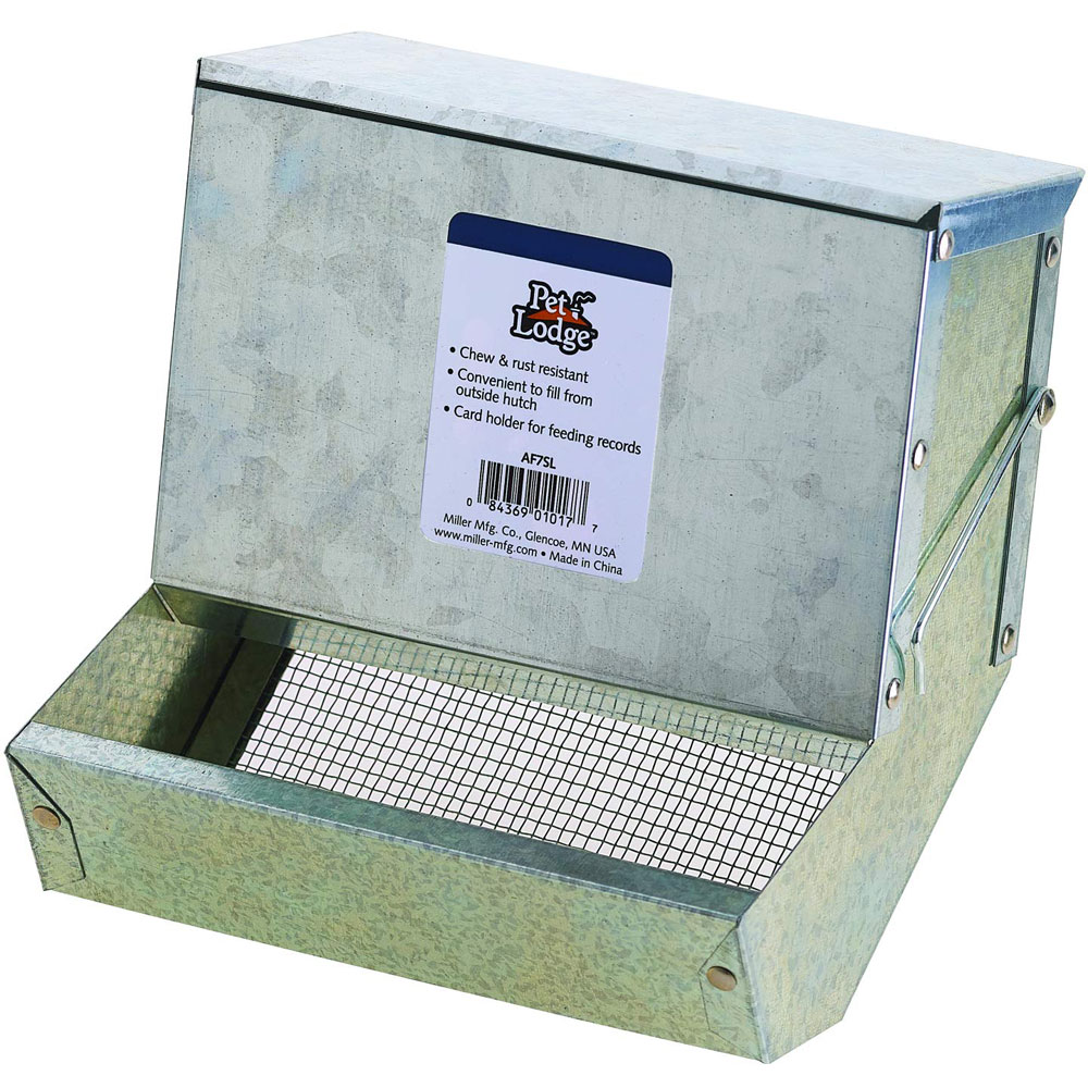 Miller Manufacturing 7 Inch Galvanized Rabbit Feeder