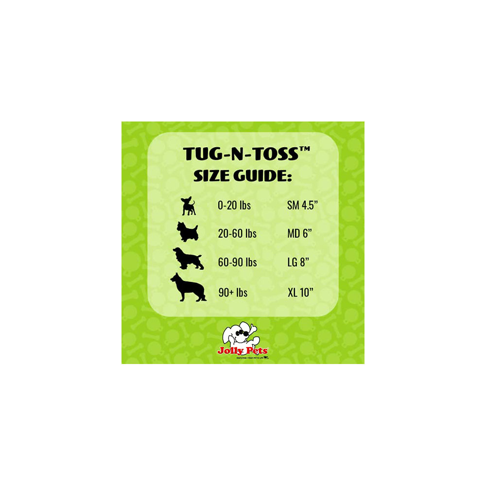 Jolly Pets Tug N Toss Balls 45In Asst