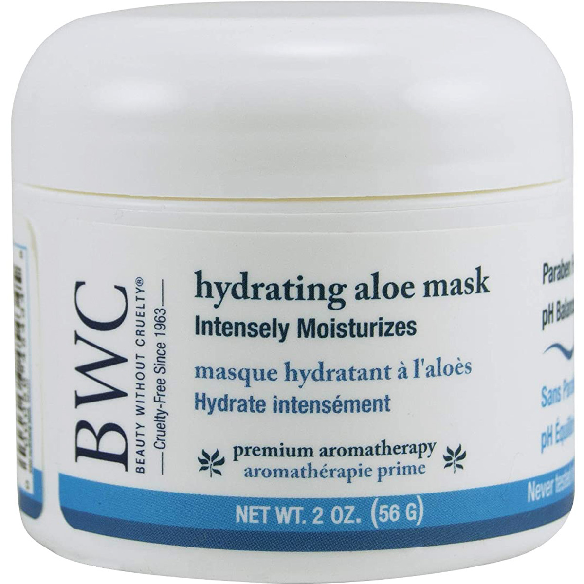 Beauty Without Cruelty Hydrating Aloe Facial Mask 2 Oz 56 G