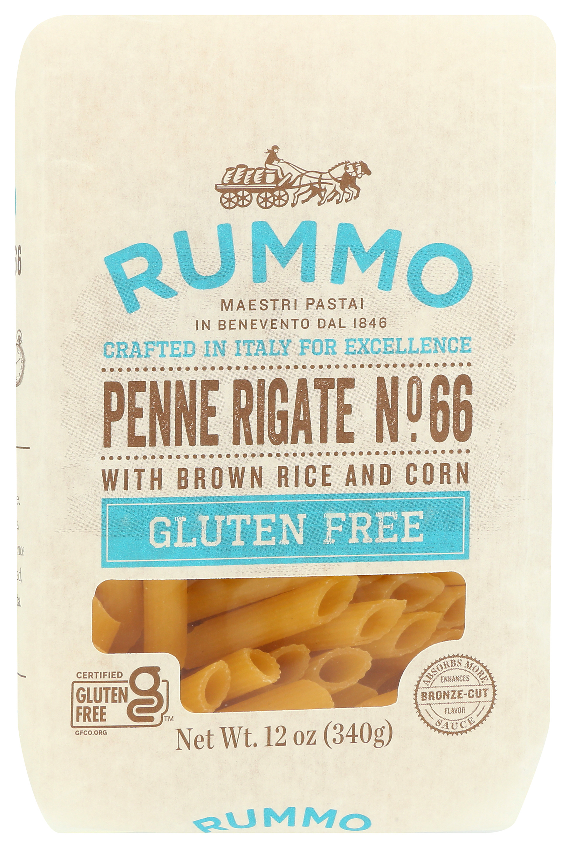 Gluten Free Penne Rigate Pasta By Rummo 12 Oz Rice