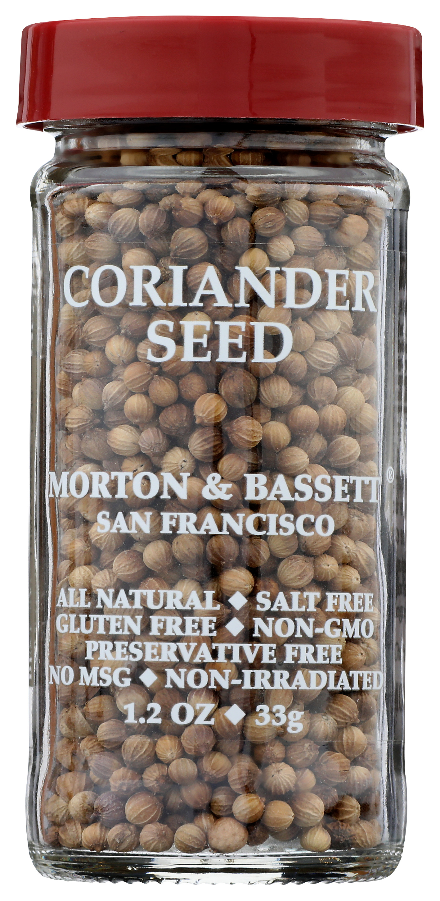 Coriander Seed Morton & Bassett 1.2 Oz All Natural Spice Seasoning Seeds