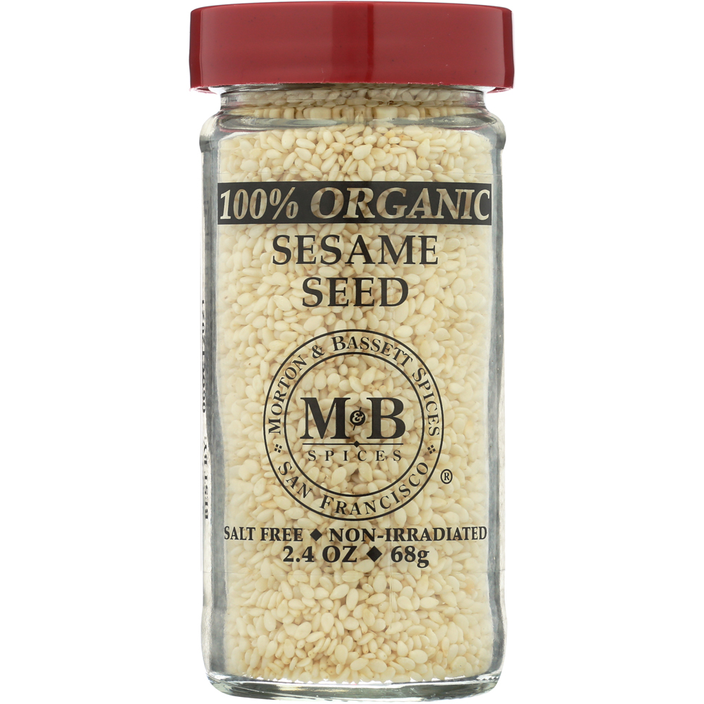 Organic Sesame Seed Morton & Bassett 2.4 Oz Spice Seasoning Seeds