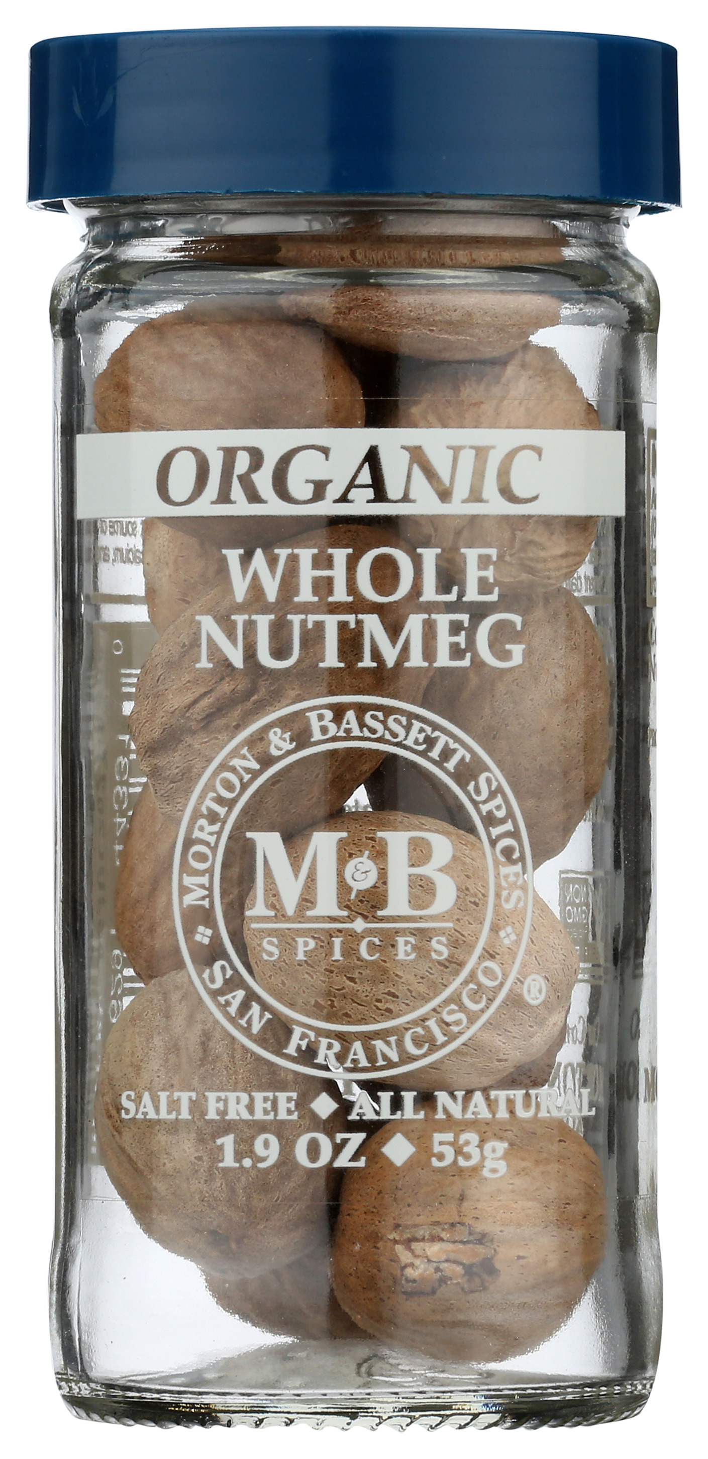 Organic Whole Nutmeg By Morton & Bassett 1.9 Oz